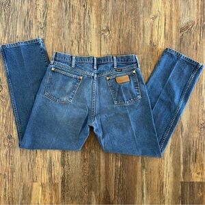 Wrangler Jeans Mens 35x30 Blue 13MWZ Cowboy Cut Original Fit Denim Pants Western